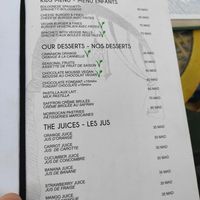 speisekarte at Kui-Zin in Marrakech