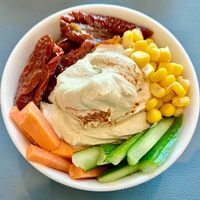 Hummus bowl at The Podium in Dubai