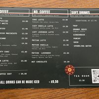Drink menu   at BIG Sister in London