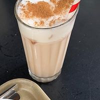 Iced Chai Latte with oat milk at Das Voglhaus in Konstanz