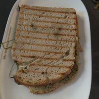 cashew mozzarella-tomato sandwich   at Das Voglhaus in Konstanz