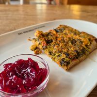 Spinach quiche at Das Voglhaus in Konstanz