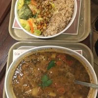 Gulasch und Wintergemüsecurry at Das Voglhaus in Konstanz