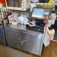 Inside is cramped and very small at Bánh Mì Chay Khôi in Ho Chi Minh City