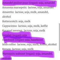  vegan options (each 1€)  at Olala Chocola in Zuid-holland