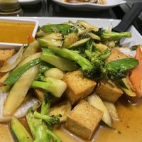 Vegetable and tofu hibachi￼  at Tsunami Sushi in Sarasota
