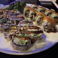Vegan sushi rolls - delicious!  at Tsunami Sushi in Sarasota