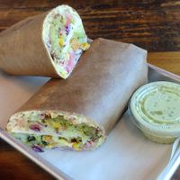 Vegan wrap at Spitz Hillsboro in Hillsboro