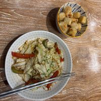 Chinese cabbage? I dont remember. It was good. And my friend order an extra crispy tofu which also yummy!! I like crunchy things!  at Lao Ba Cha in Bali
