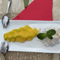 Mango sticky rice at Si Siam in Guadiaro