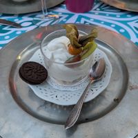 Lemon cream with fruits: 5/5 delicious  at Vegelangelo in Munich