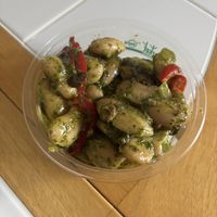 marinated gigante beans  at Tall Trees Cafe in Ferndale