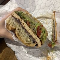 Adobo vegan sandwich   at Tall Trees Cafe in Ferndale