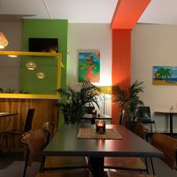 Interior of restaurant  #Veganuary at Fi Real in Bristol
