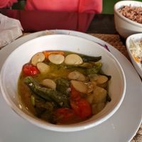 Butter beans and okra at Fi Real in Bristol