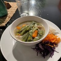 Okra and beans   at Fi Real in Bristol