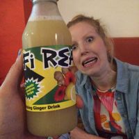 Delicious ginger drink at Fi Real in Bristol