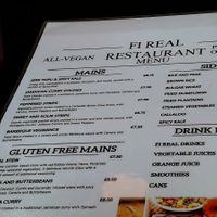 Good menu at Fi Real in Bristol