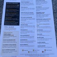 Vegan Options marked with VO on menu  at Craft House at Corque in Solvang