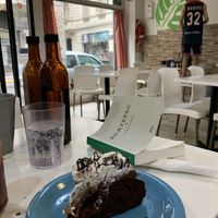 The dulce de leche chocolate cake   at Konu Bar in Buenos Aires