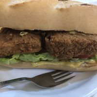 Tofu sandwich (comes with either salad or fries, and a drink from a choice of 3)   at Konu Bar in Buenos Aires