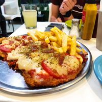 Milanesa Gigante at Konu Bar in Buenos Aires