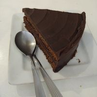 One piece of chocolate cake at Konu Bar in Buenos Aires