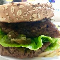 Seitan bagel at Konu Bar in Buenos Aires