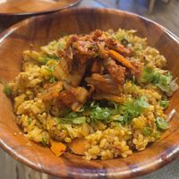 Kimchi fried rice at All Plants in Honolulu