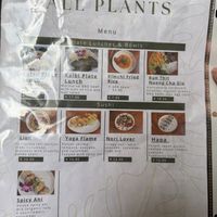 Menu (1)  at All Plants in Honolulu