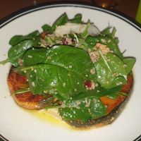Vegan pumpkin salad - nice fresh flavours at Yack Hotel in Yackandandah