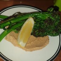 Brocollini with cashew cream at Yack Hotel in Yackandandah