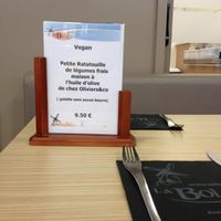 Galette Vegan as a special of the day at La Bolee in Annecy