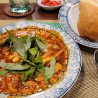 Stir fried termite mushrooms in garlic butter at Hoa Ưu Đàm in Ho Chi Minh City