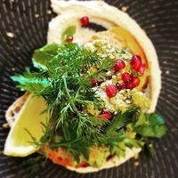 Smashed avo at Dad and Dave's Cafe in Yarraville