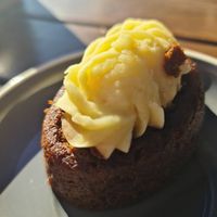 Ginger and molasses cake at Dad and Dave's Cafe in Yarraville