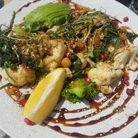 Sauteed vegetables and chickpeas at Dad and Dave's Cafe in Yarraville
