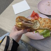 Cheese and Jamon croissant at Sansa Café in Sevilla