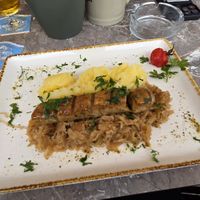 Vegane Wurst (Thüringer Art) at Goldener Schwan in Aachen