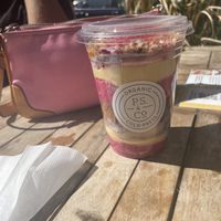 Passion fruit dessert parfait  at P.S. and Co. in Philadelphia