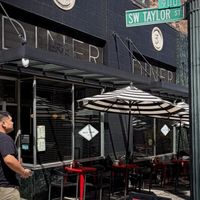 Lots of outside seating in nice weather only    at The Daily Feast PDX  in Portland