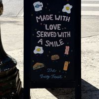 Sign doesn’t lie  at The Daily Feast PDX  in Portland