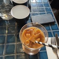 Oat milk vanilla cold brew  at Reuben Hills in Surry Hills