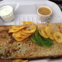 The Californian Dosa
with spinach, avocado, walnuts, and goat cheese at Dosa Inc - Food Truck in Ottawa
