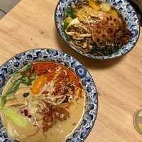 Veganes Ramen (hinten) und veganes Tantan Ramen (vorne)  at Ori Ori Ramen in Bremen