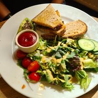 Gardener's croque at Le Pain Quotidien -  Galerie de la Reine in Brussels