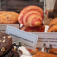 vegan options labelled at Le Pain Quotidien -  Galerie de la Reine in Brussels