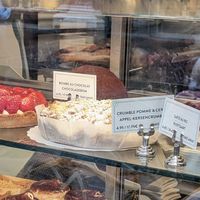 vegan options labelled at Le Pain Quotidien -  Galerie de la Reine in Brussels
