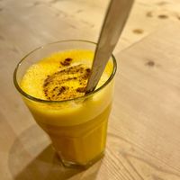 Golden Latte
with curcuma, ginger and maca at Le Pain Quotidien -  Galerie de la Reine in Brussels