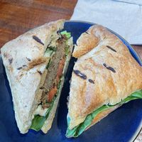 Vegan cheeseburger   at Teaism  - Penn Quarter in Washington